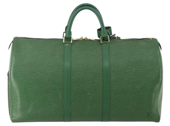 LOUIS VUITTON Monogram Keepall 50 Boston Bag M41426 LV Auth 199053A Monogramma - vista 2