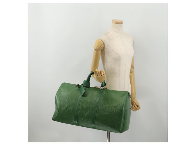 LOUIS VUITTON Monogram Keepall 50 Boston Bag M41426 LV Auth 199053A Monogramma - vista 22