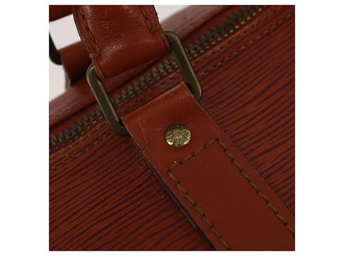 LOUIS VUITTON Epi Keepall 50 Boston Bag Brown M42968 LV Auth 200906 Marrone - vista 18