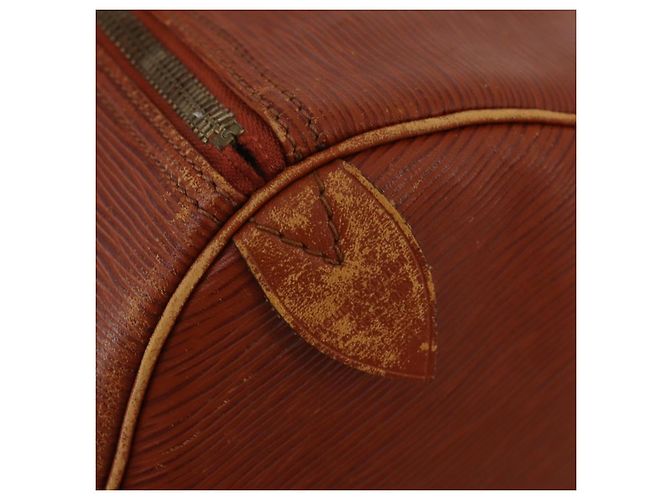 LOUIS VUITTON Epi Keepall 50 Boston Bag Brown M42968 LV Auth 200906 Marrone - vista 19