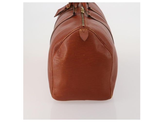 LOUIS VUITTON Epi Keepall 50 Boston Bag Brown M42968 LV Auth 200906 Marrone - vista 3