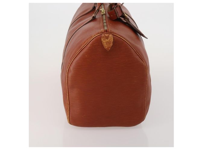 LOUIS VUITTON Epi Keepall 50 Boston Bag Brown M42968 LV Auth 200906 Marrone - vista 4
