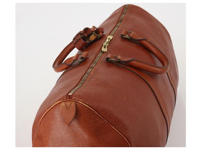 LOUIS VUITTON Epi Keepall 50 Boston Bag Brown M42968 LV Auth 200906 Marrone - vista 6