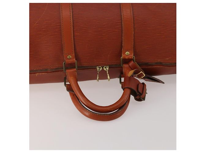 LOUIS VUITTON Epi Keepall 50 Boston Bag Brown M42968 LV Auth 200906 Marrone - vista 7