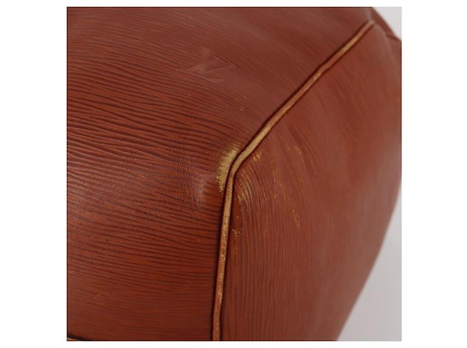LOUIS VUITTON Epi Keepall 50 Boston Bag Brown M42968 LV Auth 200906 Marrone - vista 8