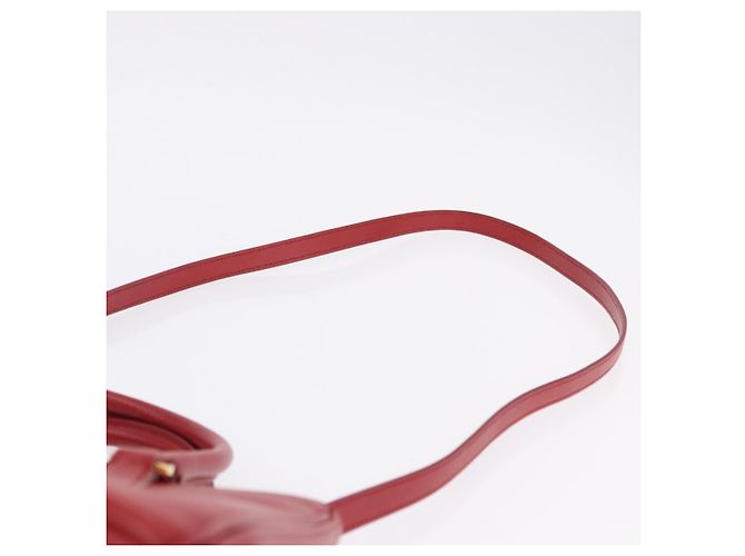 Borsa a mano PRADA Galleria in pelle Saffiano 2way Rossa Oro Auth 199932V Rosso D'oro - vista 15