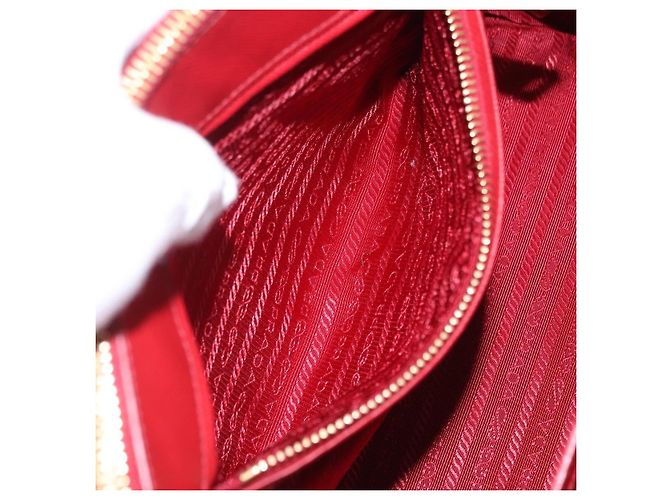 Borsa a mano PRADA Galleria in pelle Saffiano 2way Rossa Oro Auth 199932V Rosso D'oro - vista 25