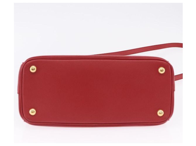 Borsa a mano PRADA Galleria in pelle Saffiano 2way Rossa Oro Auth 199932V Rosso D'oro - vista 5