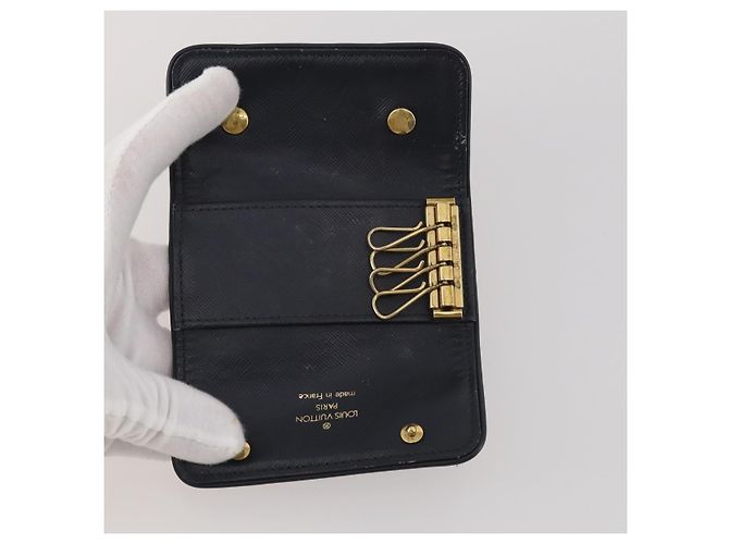 LOUIS VUITTON Epi Monogram Key Case Coin Purse Wallet 5 Set Blue LV Auth BA15060 Giallo - vista 23