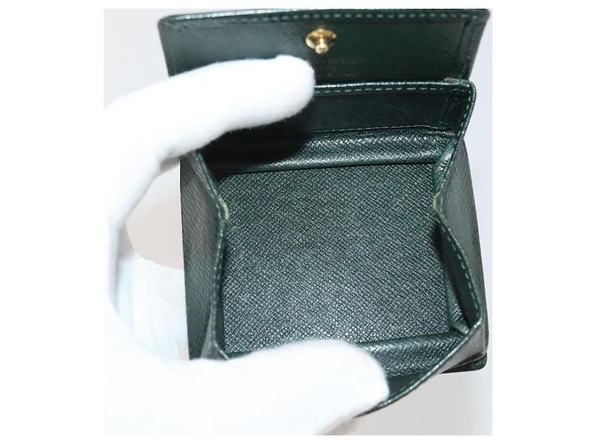 LOUIS VUITTON Epi Monogram Key Case Coin Purse Wallet 5 Set Blue LV Auth BA15060 Giallo - vista 6