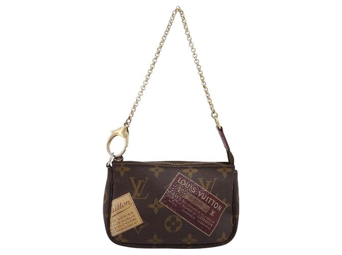 LOUIS VUITTON Label Collection Mini Pochette Accessoires M63798 LV Auth bs36887 Monogramma - vista 13