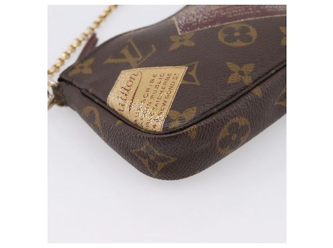 LOUIS VUITTON Label Collection Mini Pochette Accessoires M63798 LV Auth bs36887 Monogramma - vista 15