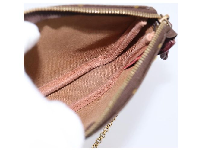 LOUIS VUITTON Label Collection Mini Pochette Accessoires M63798 LV Auth bs36887 Monogramma - vista 17
