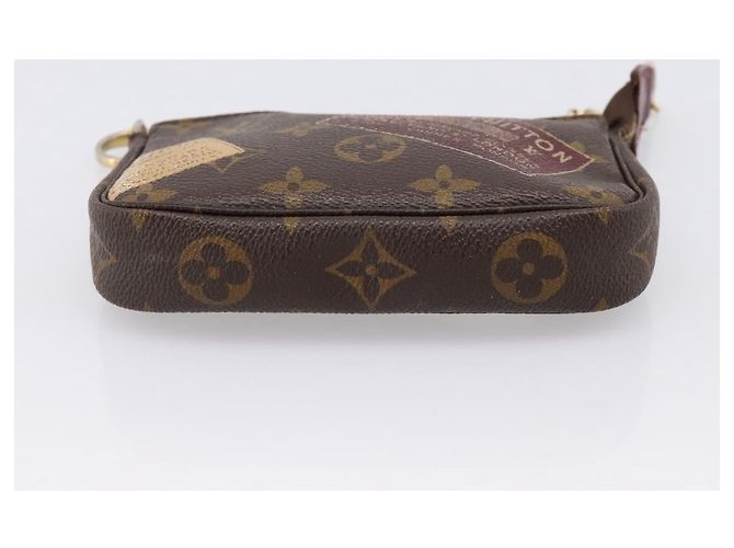 LOUIS VUITTON Label Collection Mini Pochette Accessoires M63798 LV Auth bs36887 Monogramma - vista 5