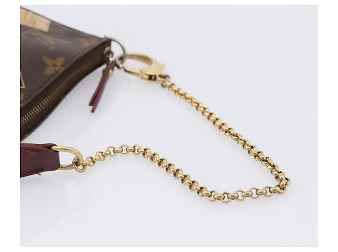 LOUIS VUITTON Label Collection Mini Pochette Accessoires M63798 LV Auth bs36887 Monogramma - vista 7