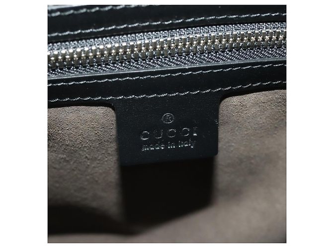 Padlock Borsa Boston GUCCI GG Supreme GG Caleido PVC 2way Beige Black 406380 Auth 196436SAM Nero - vista 24