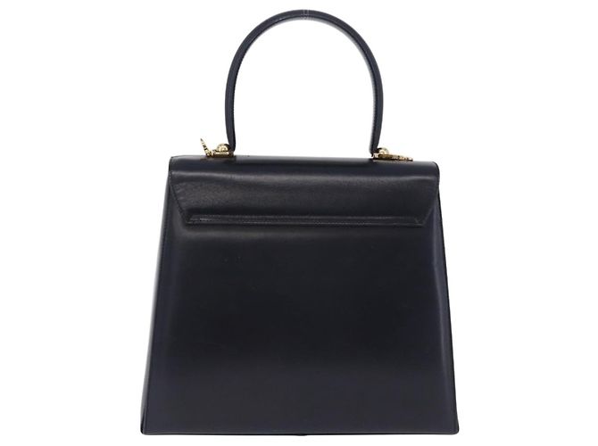 Salvatore Ferragamo Borsa in pelle con manico convertibile Blu navy - vista 2