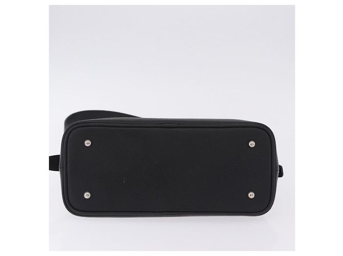 Borsa a tracolla BURBERRY in pelle nera e argento Auth 202141A Nero - vista 5