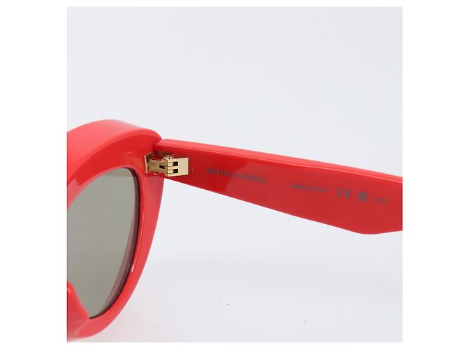 Gafas de sol BOTTEGA VENETA Plástico Rojo Auth bs36855V Roja - vista 14