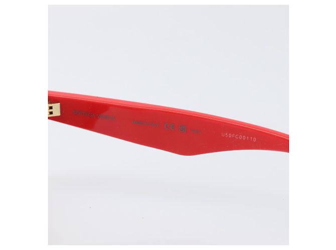 Gafas de sol BOTTEGA VENETA Plástico Rojo Auth bs36855V Roja - vista 15