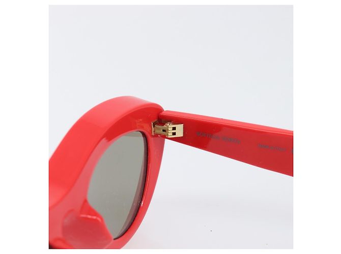 Gafas de sol BOTTEGA VENETA Plástico Rojo Auth bs36855V Roja - vista 8