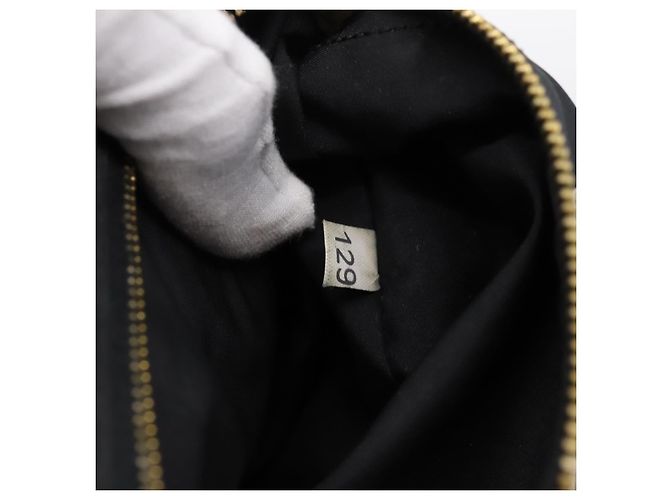 Borsa a tracolla Miu Miu in pelle nera e oro Auth 199415V Nero D'oro - vista 12