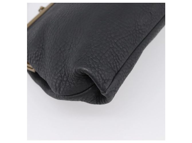Borsa a tracolla Miu Miu in pelle nera e oro Auth 199415V Nero D'oro - vista 16