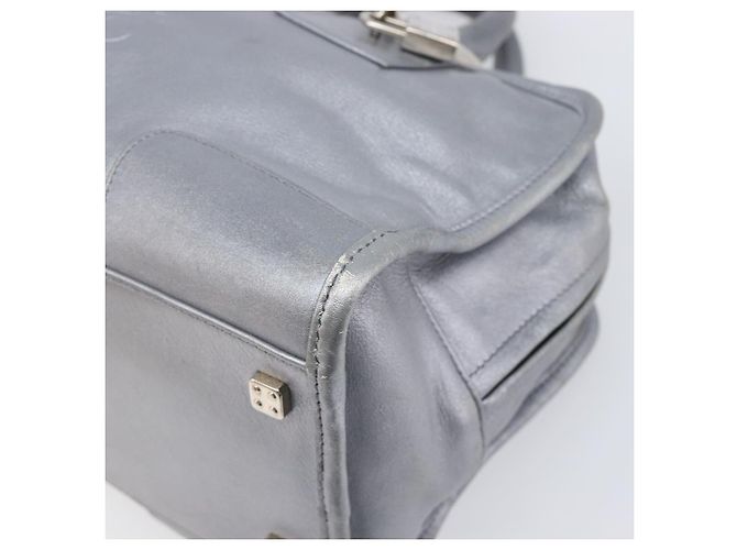 Borsa a mano LOEWE Amazona 28 in pelle Argento Oro Auth 200992V D'oro - vista 14