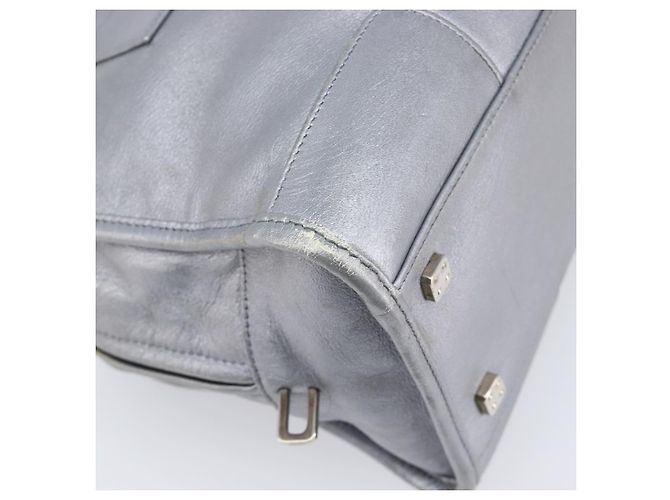Borsa a mano LOEWE Amazona 28 in pelle Argento Oro Auth 200992V D'oro - vista 15
