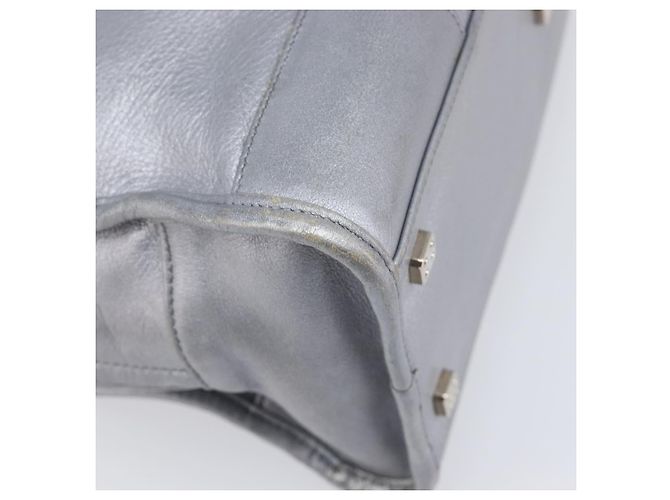 Borsa a mano LOEWE Amazona 28 in pelle Argento Oro Auth 200992V D'oro - vista 17