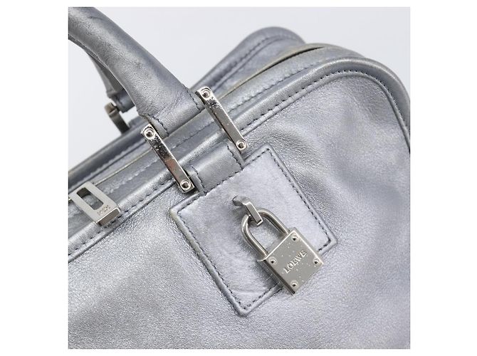 Borsa a mano LOEWE Amazona 28 in pelle Argento Oro Auth 200992V D'oro - vista 18