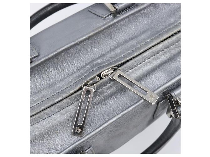 Borsa a mano LOEWE Amazona 28 in pelle Argento Oro Auth 200992V D'oro - vista 19