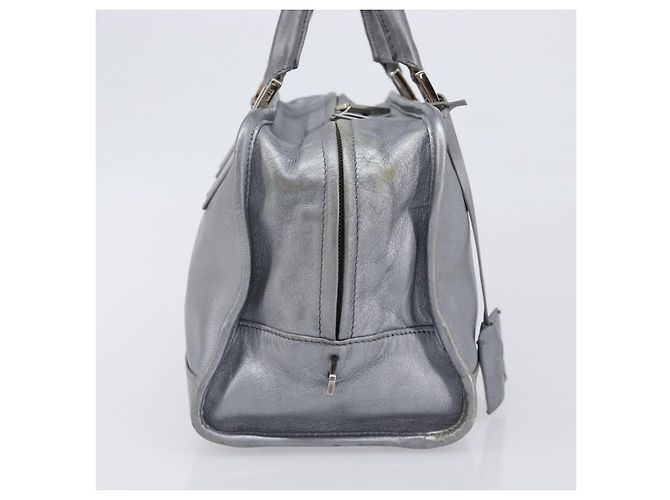Borsa a mano LOEWE Amazona 28 in pelle Argento Oro Auth 200992V D'oro - vista 4