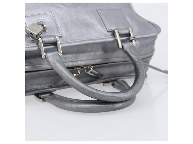 Borsa a mano LOEWE Amazona 28 in pelle Argento Oro Auth 200992V D'oro - vista 7