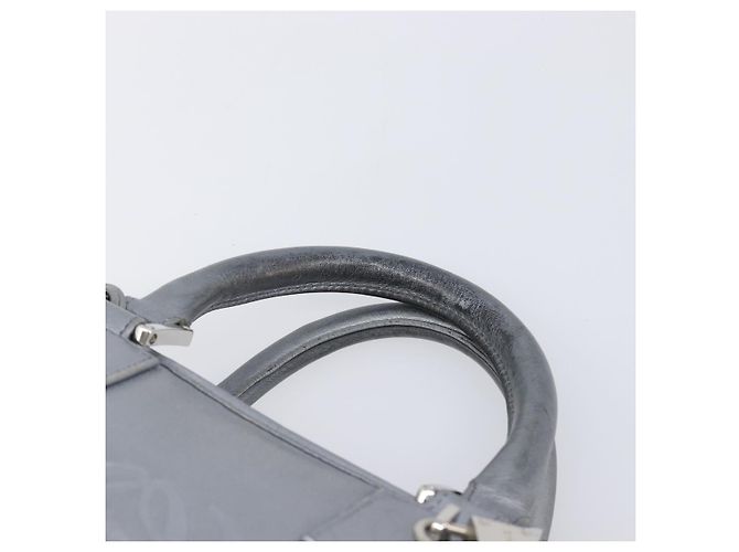 Borsa a mano LOEWE Amazona 28 in pelle Argento Oro Auth 200992V D'oro - vista 8