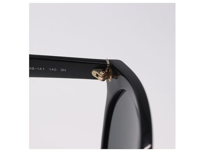 Occhiali da sole PRADA Plastica Nero Tono Oro Auth BA15442 - vista 10