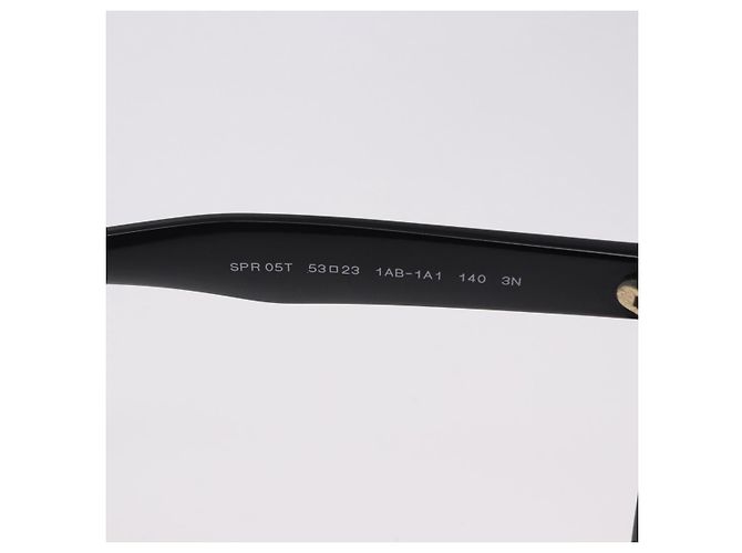Occhiali da sole PRADA Plastica Nero Tono Oro Auth BA15442 - vista 11