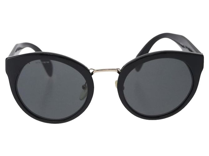 Occhiali da sole PRADA Plastica Nero Tono Oro Auth BA15442 - vista 13