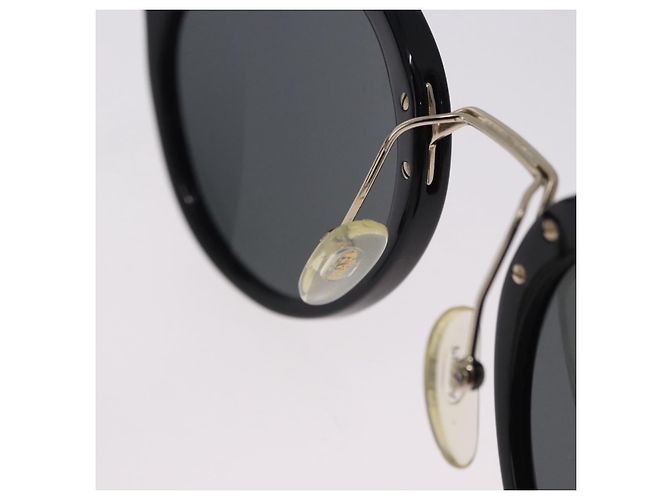 Occhiali da sole PRADA Plastica Nero Tono Oro Auth BA15442 - vista 15