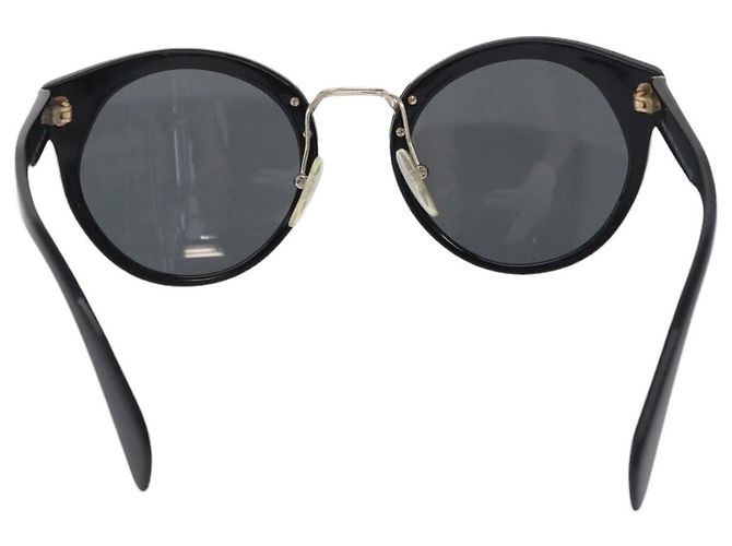 Occhiali da sole PRADA Plastica Nero Tono Oro Auth BA15442 - vista 2