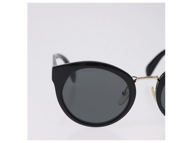 Occhiali da sole PRADA Plastica Nero Tono Oro Auth BA15442 - vista 3