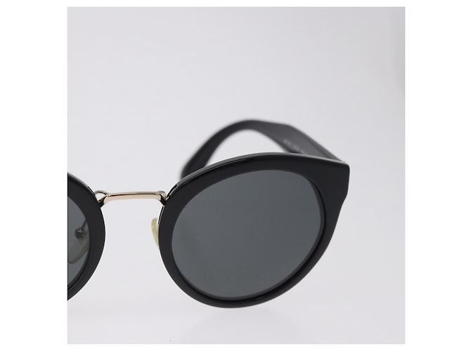 Occhiali da sole PRADA Plastica Nero Tono Oro Auth BA15442 - vista 4