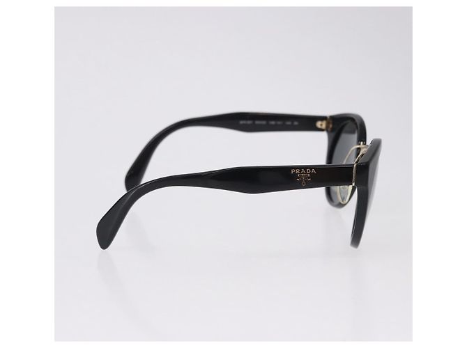 Occhiali da sole PRADA Plastica Nero Tono Oro Auth BA15442 - vista 5