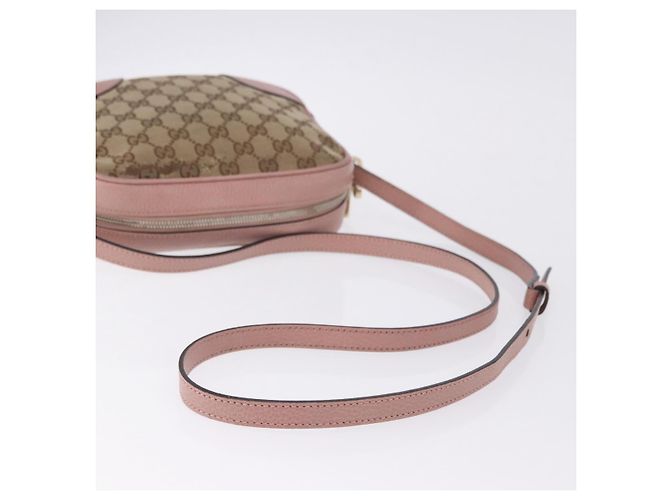 Sac à épaule GUCCI GG Canvas Beige Gold 449413 Auth mr2883 Doré - vue 10