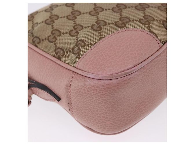 Sac à épaule GUCCI GG Canvas Beige Gold 449413 Auth mr2883 Doré - vue 15
