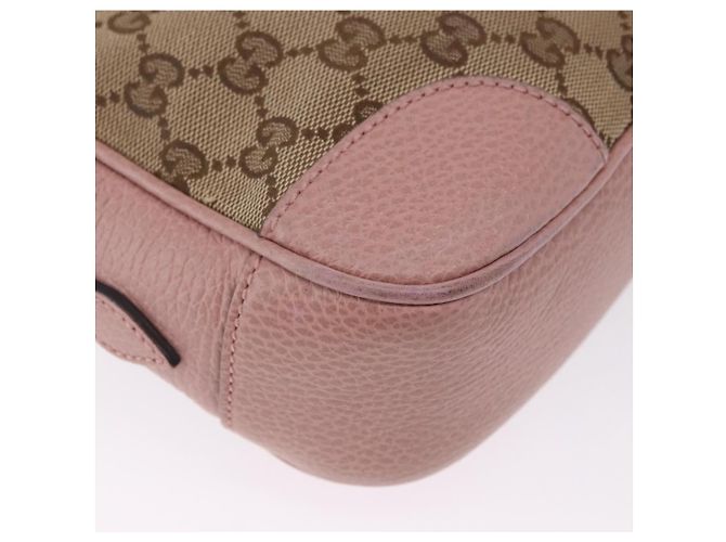 Sac à épaule GUCCI GG Canvas Beige Gold 449413 Auth mr2883 Doré - vue 17