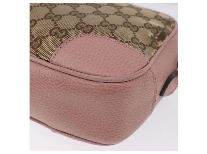 Sac à épaule GUCCI GG Canvas Beige Gold 449413 Auth mr2883 Doré - vue 18