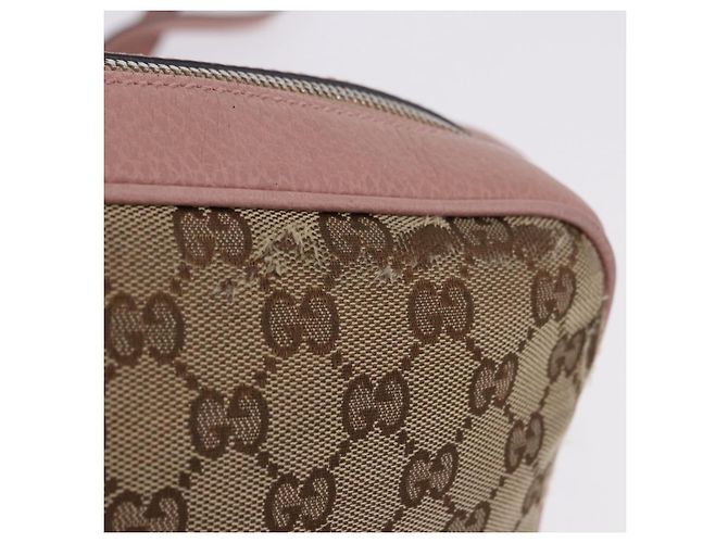 Sac à épaule GUCCI GG Canvas Beige Gold 449413 Auth mr2883 Doré - vue 2