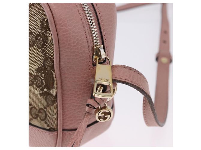 Sac à épaule GUCCI GG Canvas Beige Gold 449413 Auth mr2883 Doré - vue 20