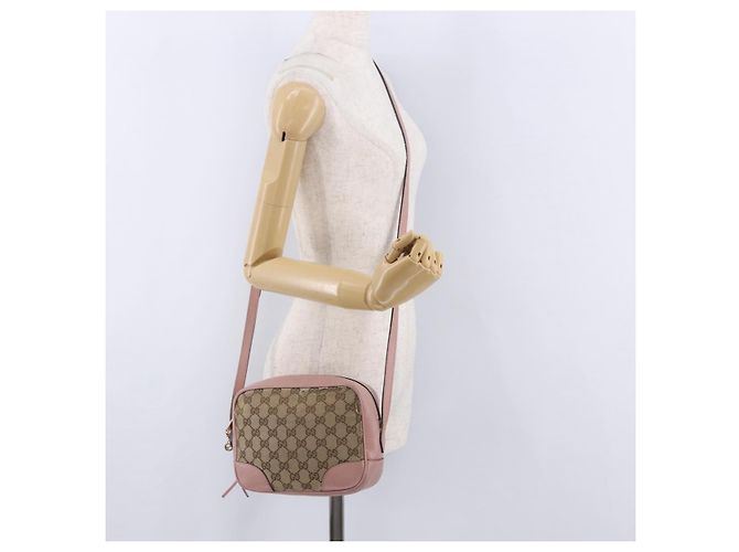 Sac à épaule GUCCI GG Canvas Beige Gold 449413 Auth mr2883 Doré - vue 26